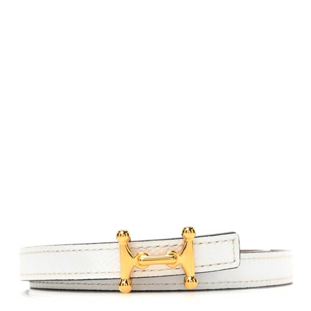 HERMES Epsom Swift 24mm Mors H Belt 70 28 Etoupe … - image 1