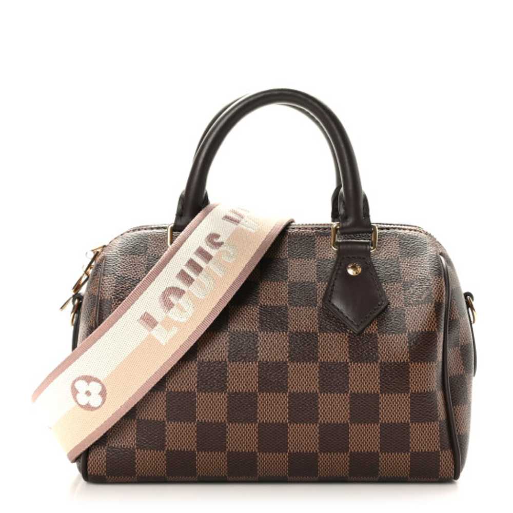 LOUIS VUITTON Damier Ebene Speedy Bandouliere 20 - image 1