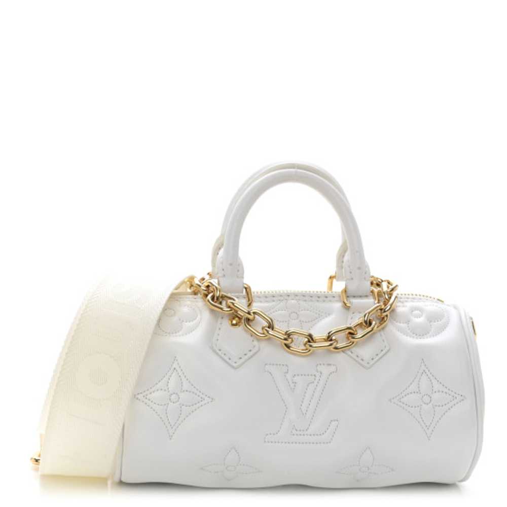 LOUIS VUITTON Calfskin Bubblegram Papillon BB Sno… - image 1