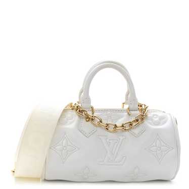 LOUIS VUITTON Calfskin Bubblegram Papillon BB Sno… - image 1