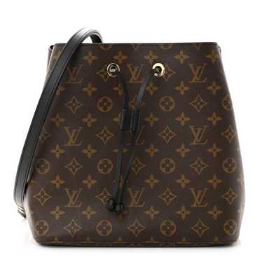 LOUIS VUITTON Monogram Neonoe MM Black