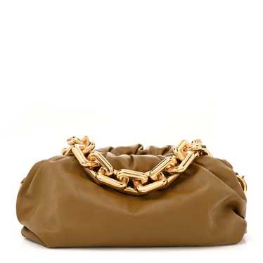 BOTTEGA VENETA Calfskin The Pouch Chain Cammello - image 1