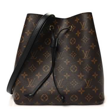 LOUIS VUITTON Monogram Neonoe MM Black - image 1