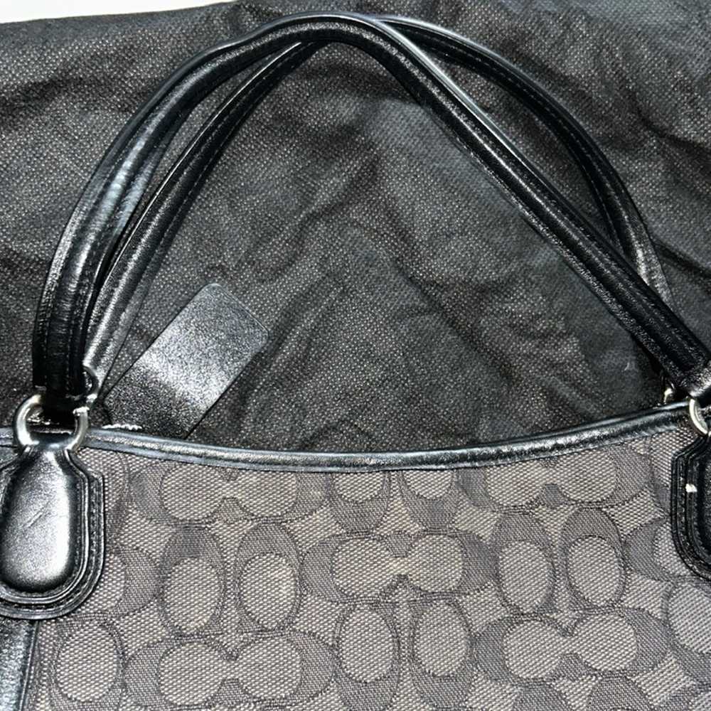 COACH Edie Leather Exterior Large Hand Bag - image 5