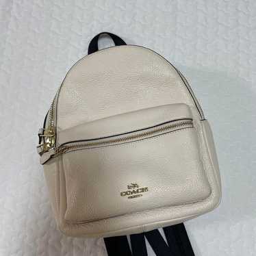 COACH Cream-colored Leather Backpack - image 1