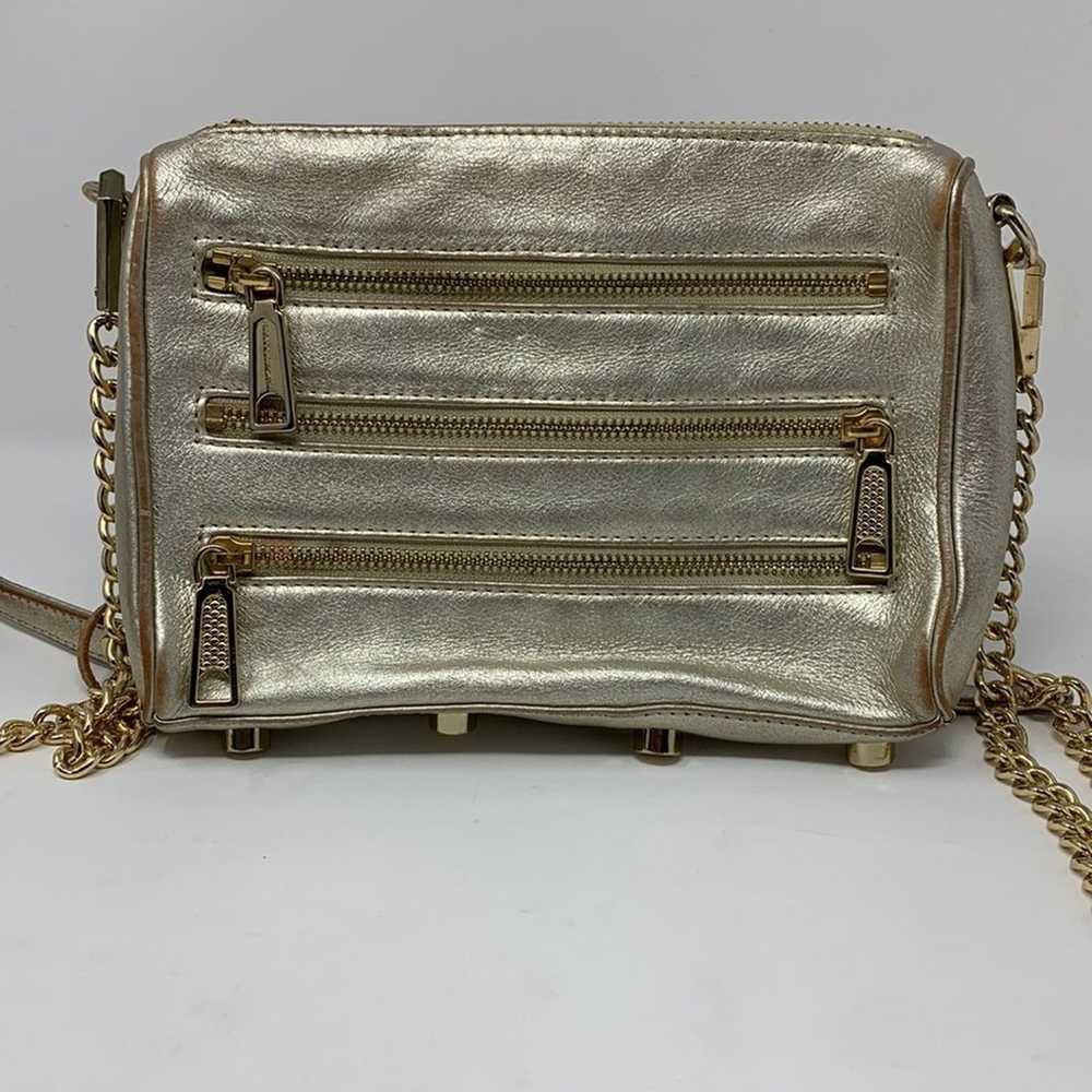 REBECCA MINKOFF Mini 5 Zip Leather Crossbody Bag - image 6