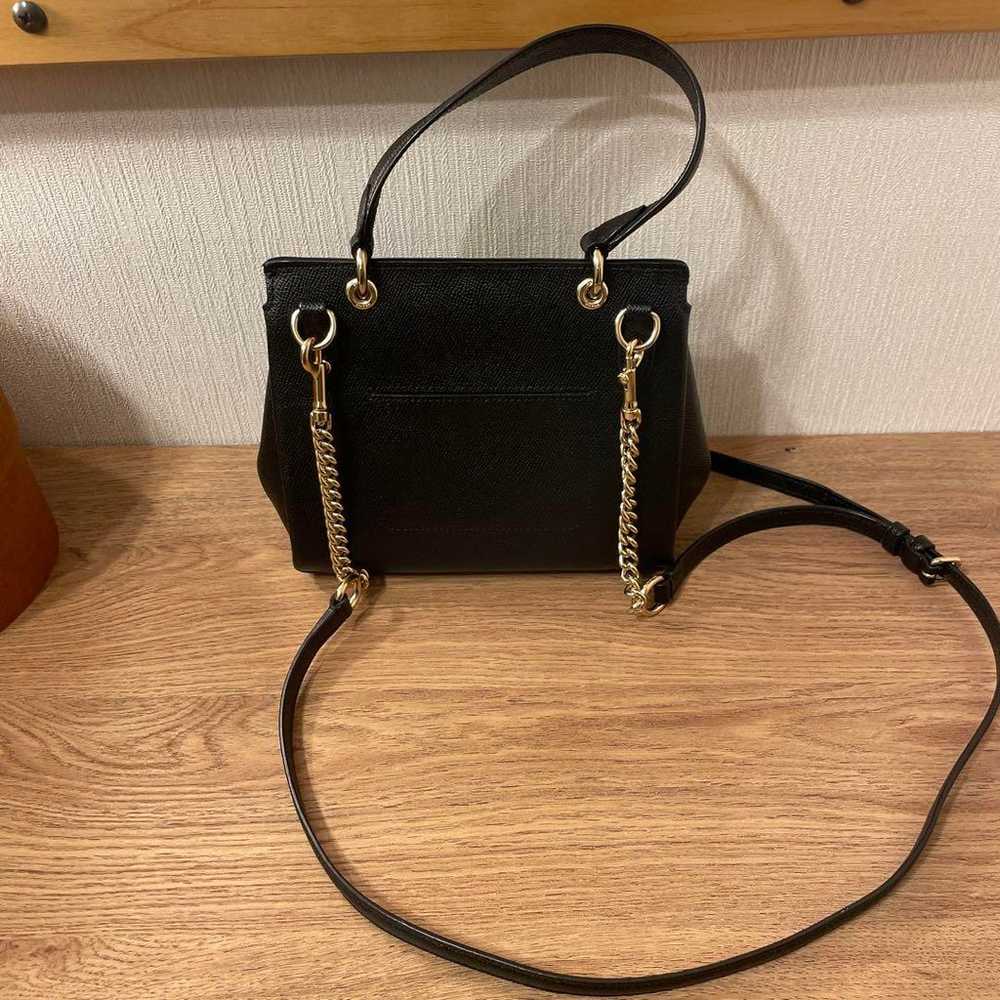 COACH Black Leather Shoulder Bag - image 5