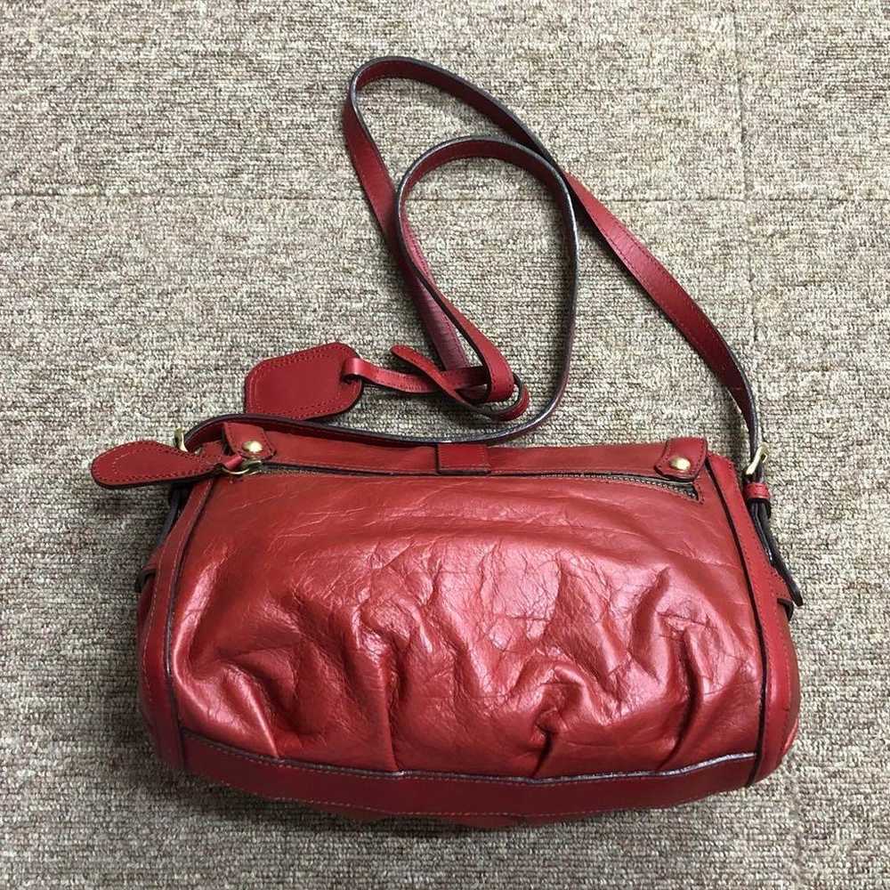 Dakota Leather Red Shoulder Bag - image 2