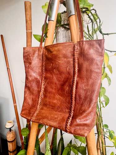 Latico Brown Distressed Soft Leather Tote | Used,…