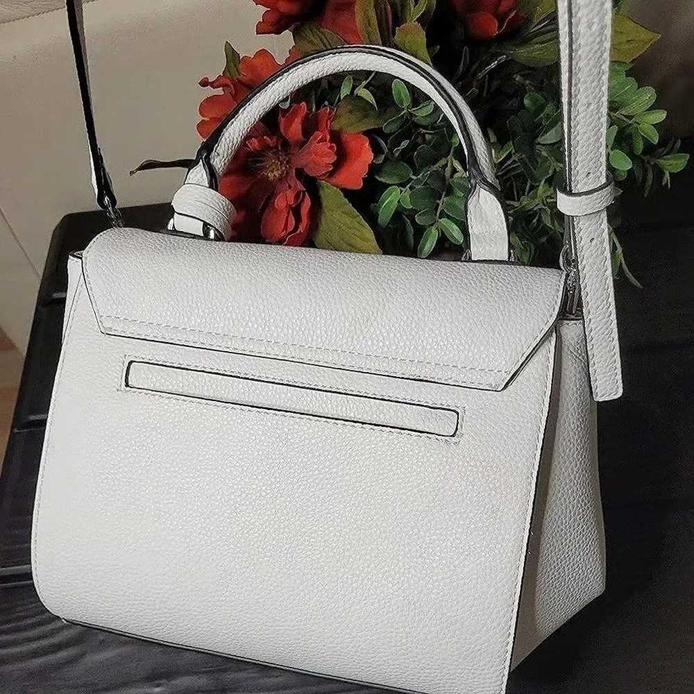 NWOT Guess White Faux Leather Satchel - image 6