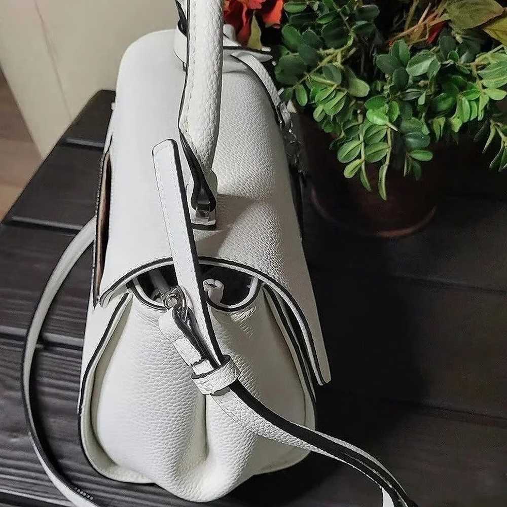 NWOT Guess White Faux Leather Satchel - image 8