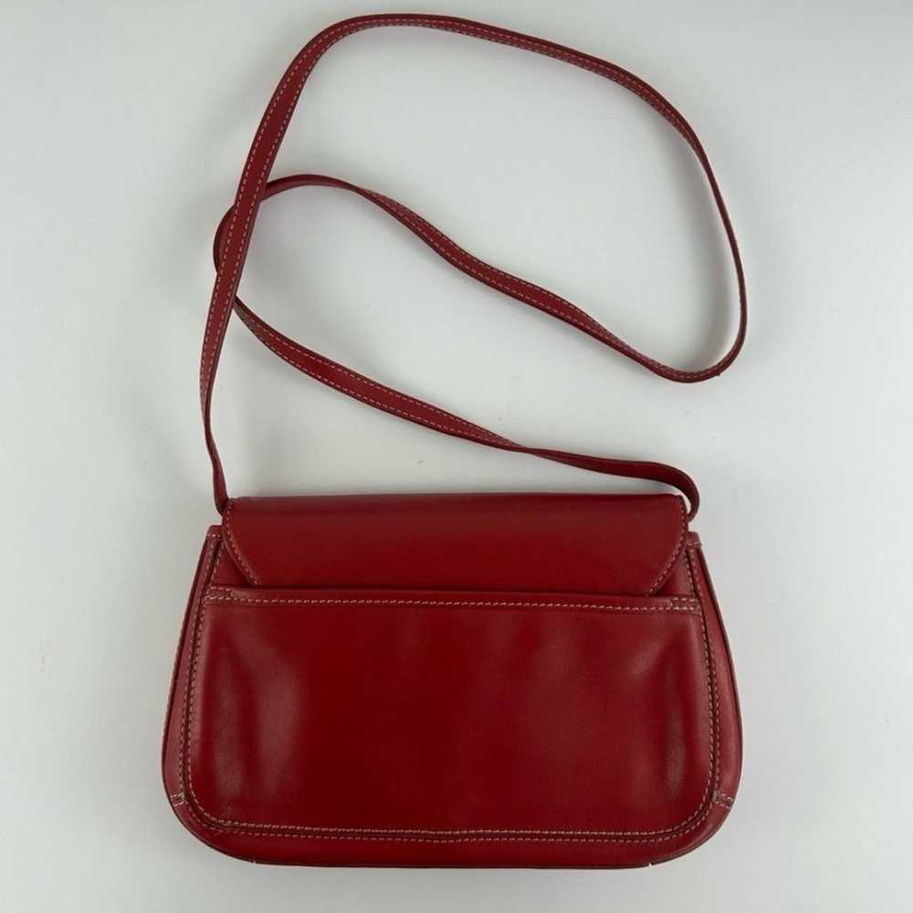 Vintage Bandolini Genuine Leather Small Red Cross… - image 2