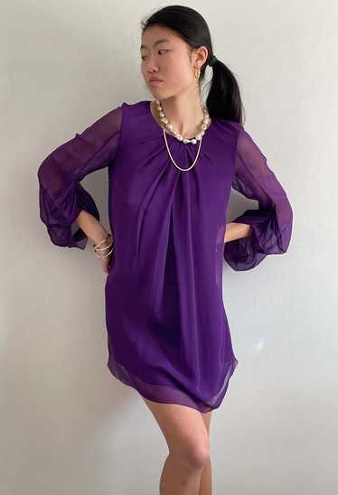 100% silk chiffon DVF dress - image 1