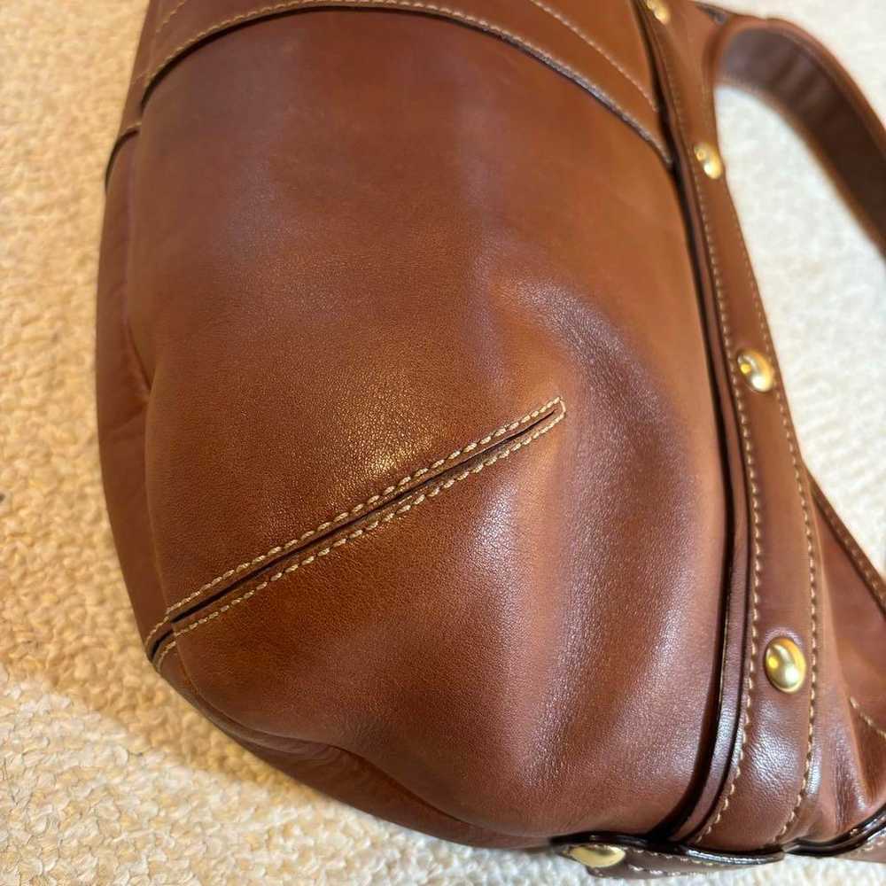 COACH Shoulder Bag Brown Leather F11261 - image 4