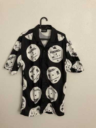 Pleasures Pleasures vinyl record button up shirt - image 1