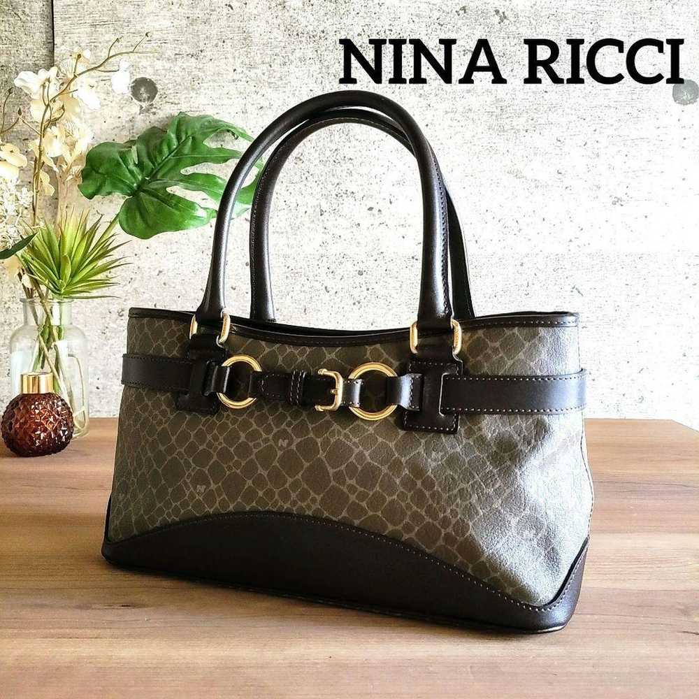 Beautiful item Nina Ricci Vintage Leather Handbag… - image 1