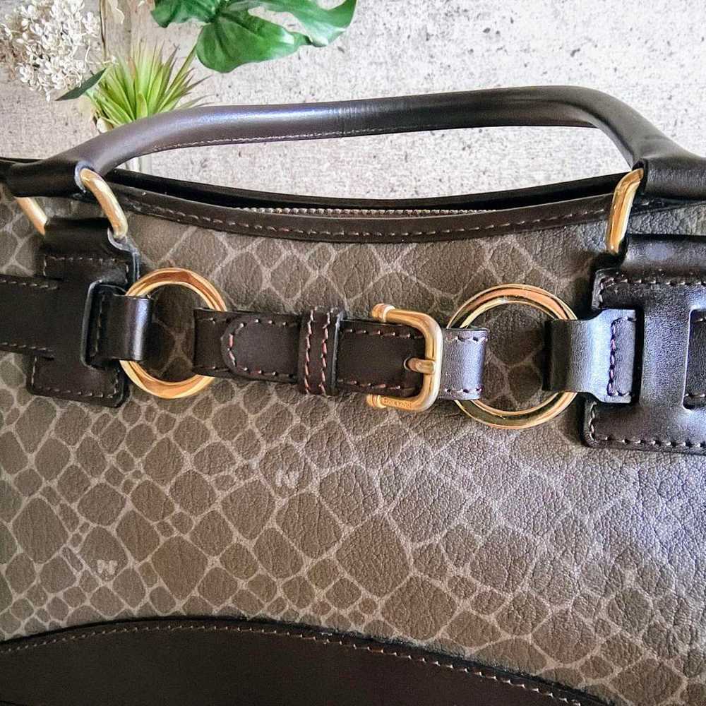 Beautiful item Nina Ricci Vintage Leather Handbag… - image 9