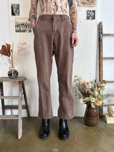 1990s Well Worn Brown Carhartt Carpenter Pants (30