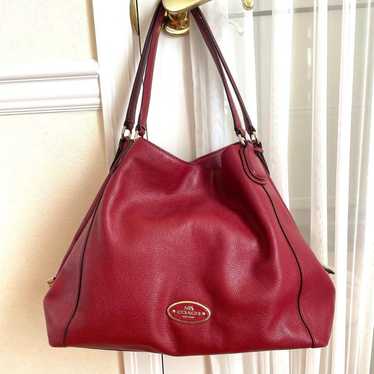 Coach Red Leather Handbag