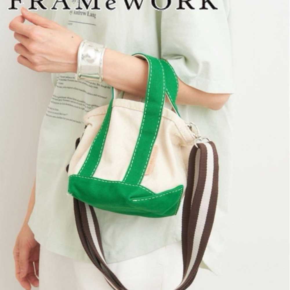 FRAMEWORK Better Than Good Mini Tote Bag Green - image 1