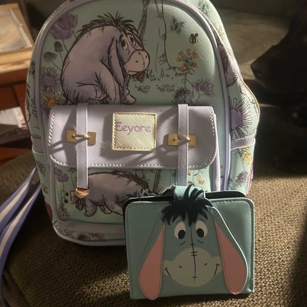 Loungefly Disney eeyore backpack and wallet - image 1