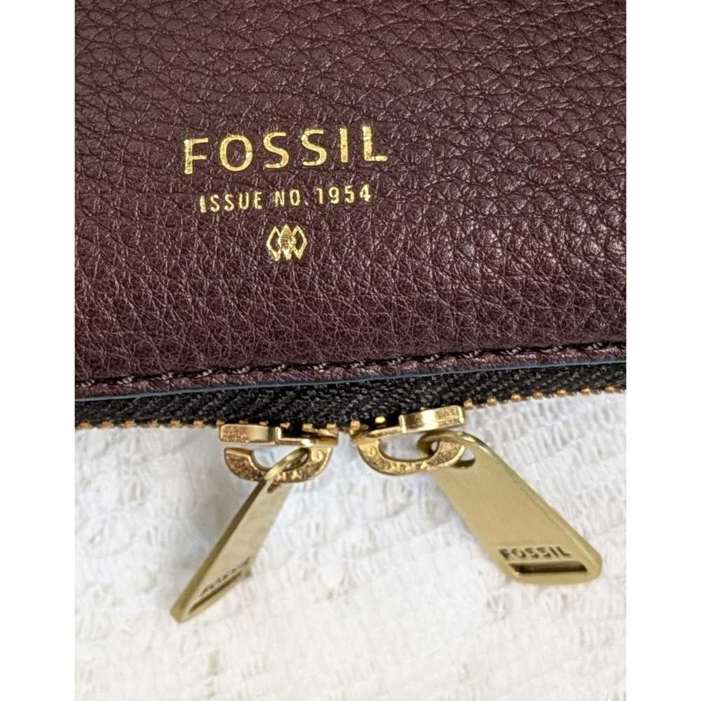 NEW Fossil Preston Leather Espresso Dk Brown Expa… - image 3