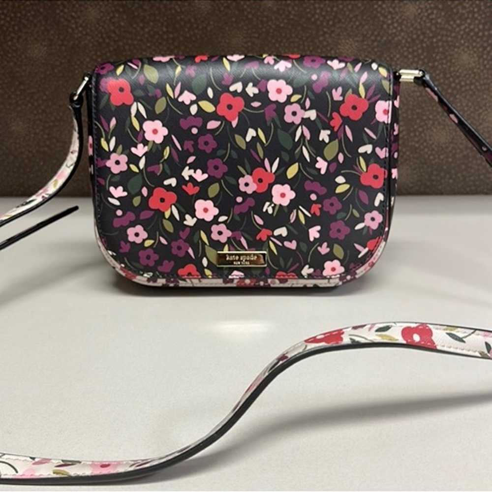 Kate Spade Two Tone Floral Crossbody Bag - image 1