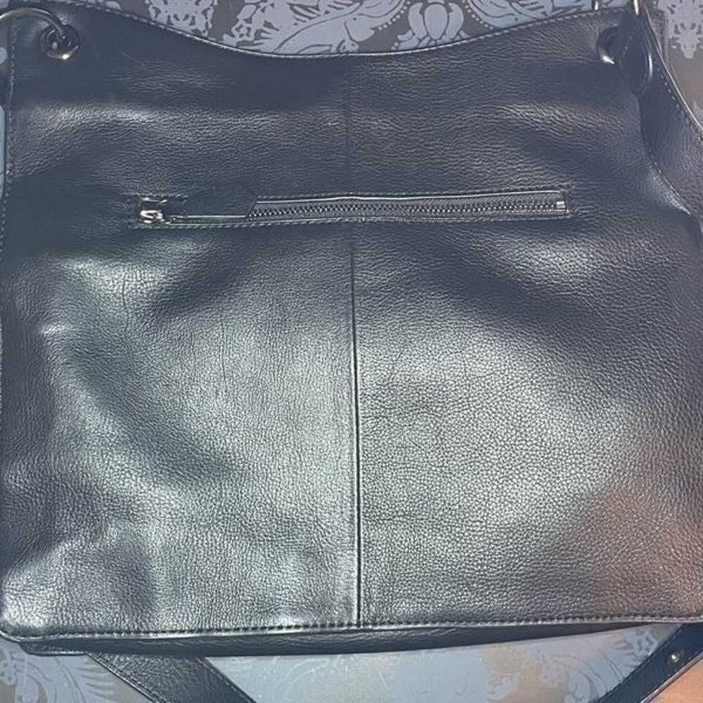 Clements Ribeiro Black Leather Messenger Bag - image 11