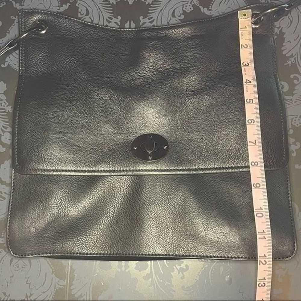 Clements Ribeiro Black Leather Messenger Bag - image 7