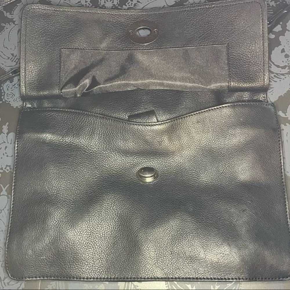 Clements Ribeiro Black Leather Messenger Bag - image 8