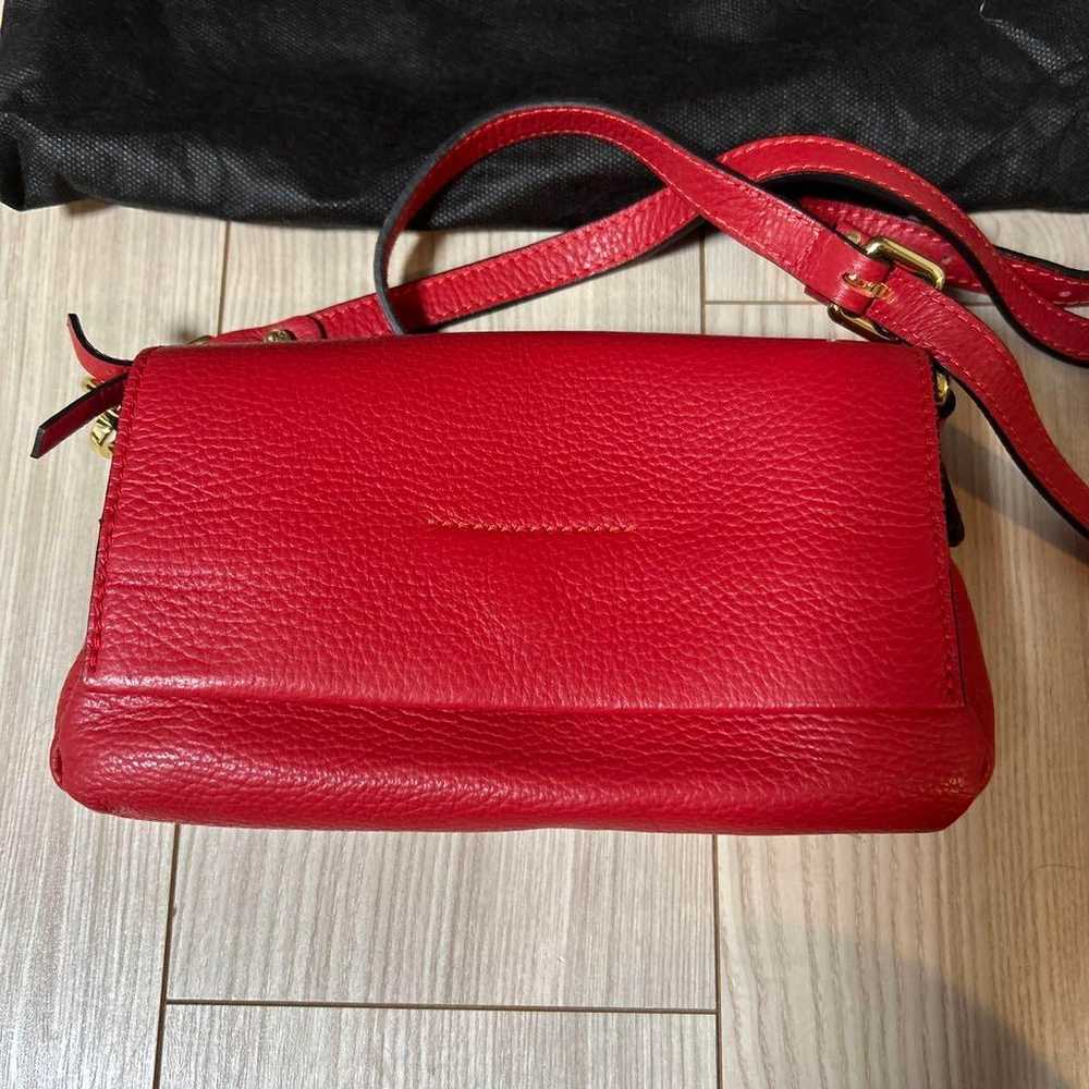 GIANNI CHIARINI Red Leather Shoulder Bag - image 2