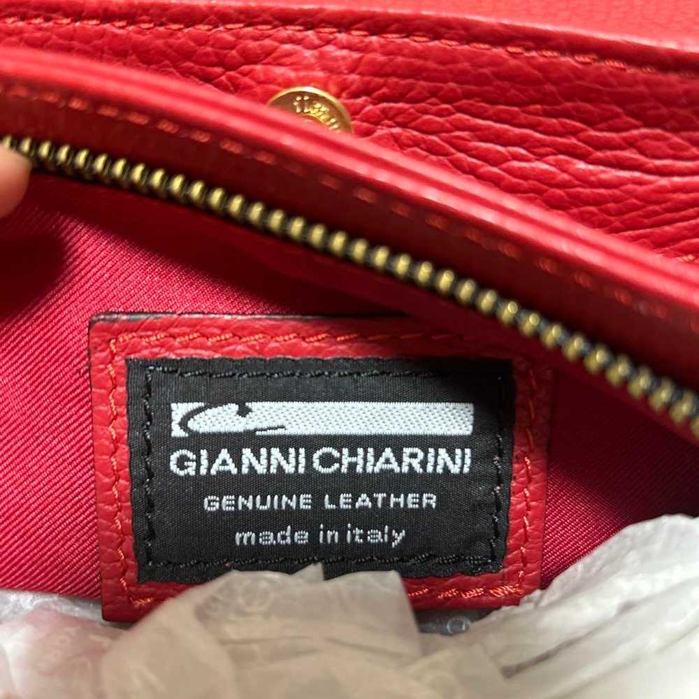 GIANNI CHIARINI Red Leather Shoulder Bag - image 5