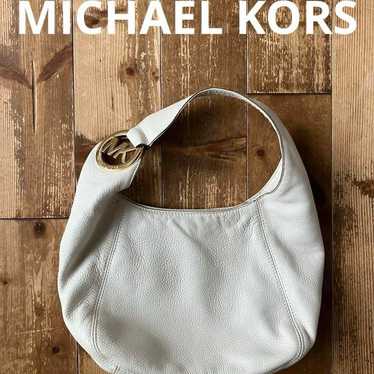 MICHAEL KORS White Leather Handbag