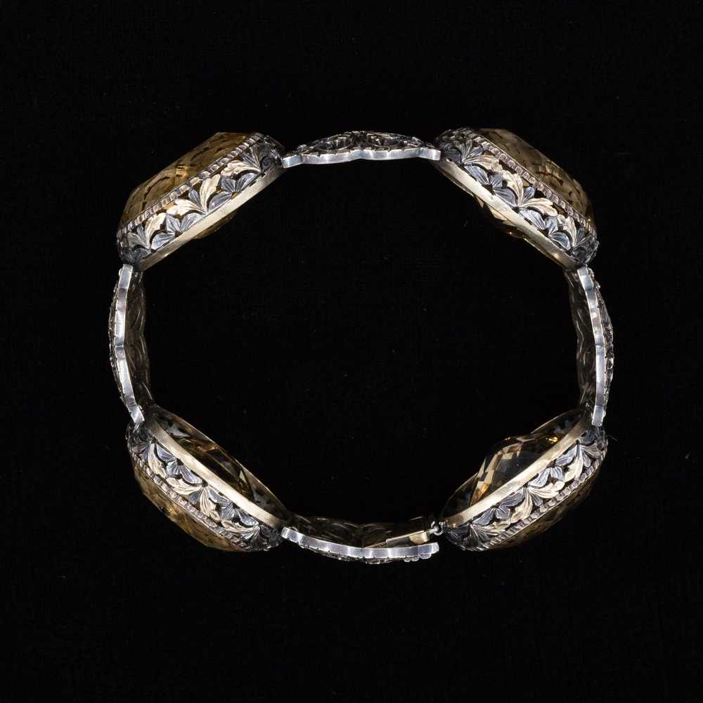 Victorian Citrine Panel Bracelet c1870 - image 7