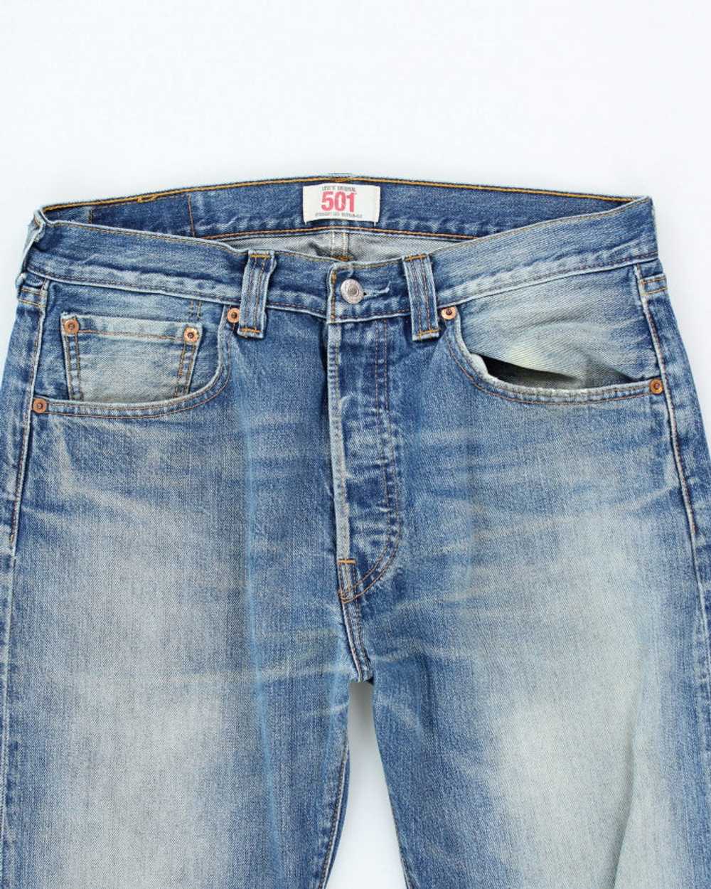 Vintage 90's Levi's 501 Medium Wash Jeans - W32 L… - image 3