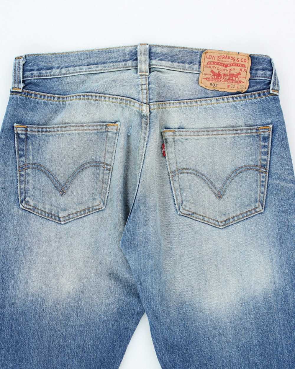 Vintage 90's Levi's 501 Medium Wash Jeans - W32 L… - image 4