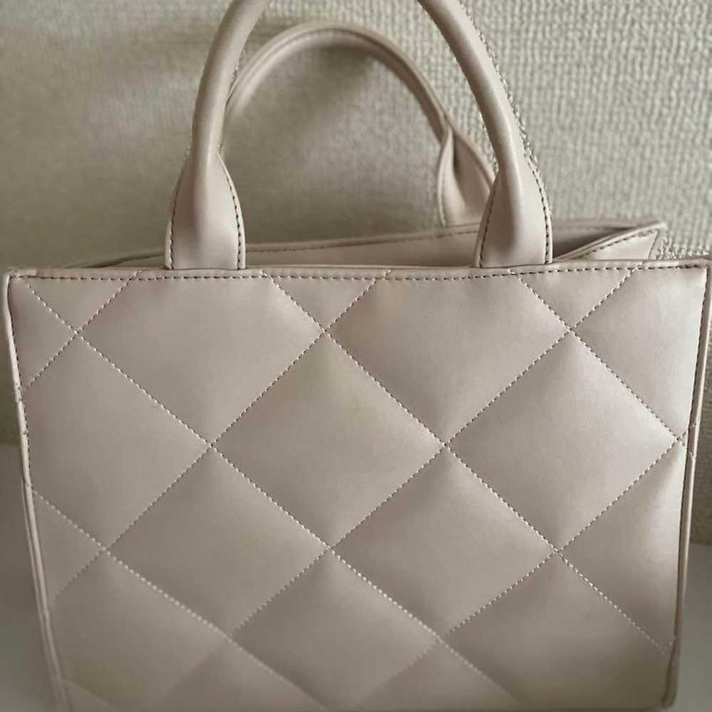 Rady Beige Quilted Tote Bag - image 2