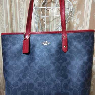 【Good Condition】Coach Signature Tote Bag F37475