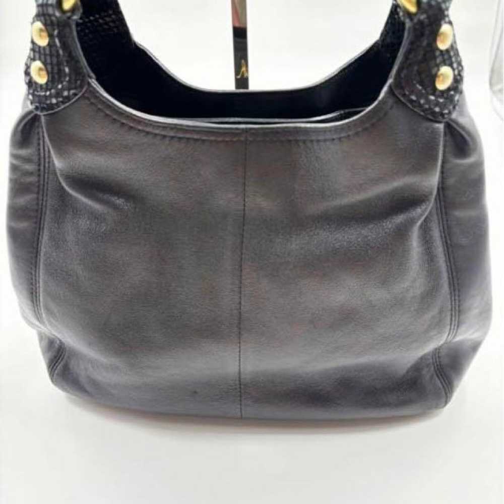 COACH Ashley Leather Shoulder Bag Black F21926 Ex… - image 4