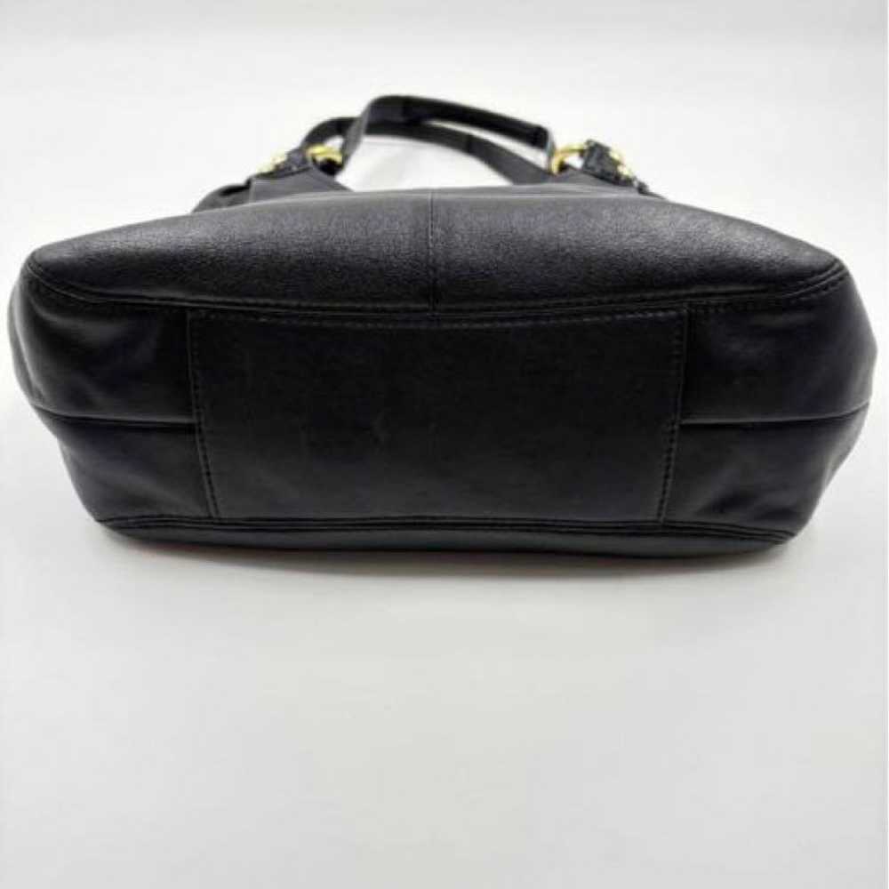 COACH Ashley Leather Shoulder Bag Black F21926 Ex… - image 8