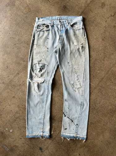 1980s Levi's 501 Redline Sashiko Repaired Jeans 32