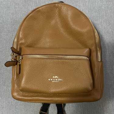 Coach leather backpack