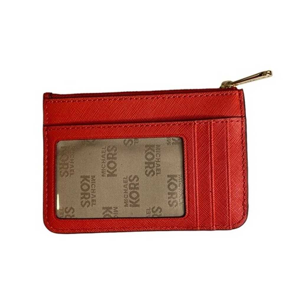 Michael Kors Red Orange Snake Embossed Leather Do… - image 2