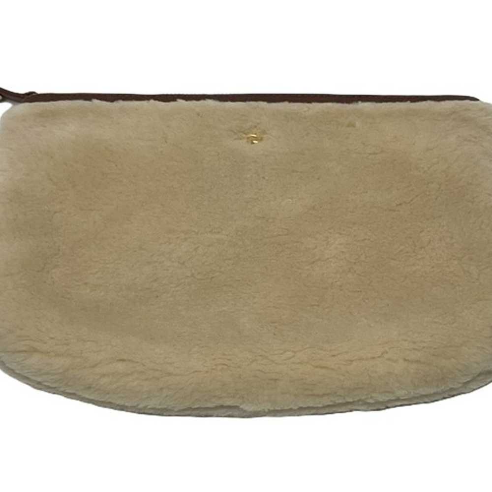 UGG Shoulder Bag Pouch Set Brown Suede White Wool… - image 11