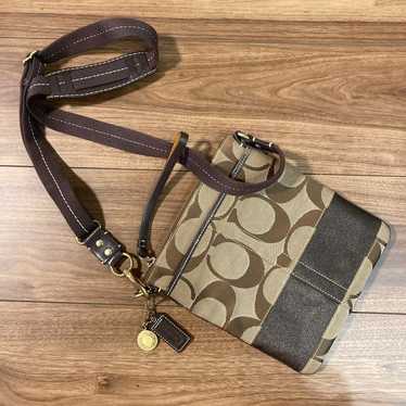 High-quality COACH 10129 shoulder bag pouch signat