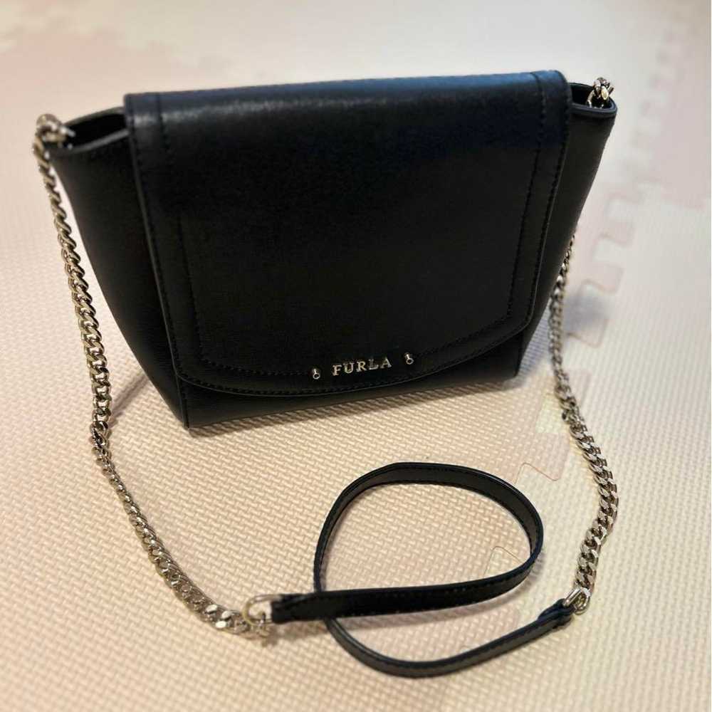 FURLA Black Leather Shoulder Bag - image 1