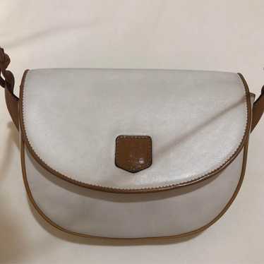 Celine Triomphe Vintage Shoulder Bag Off-White - image 1