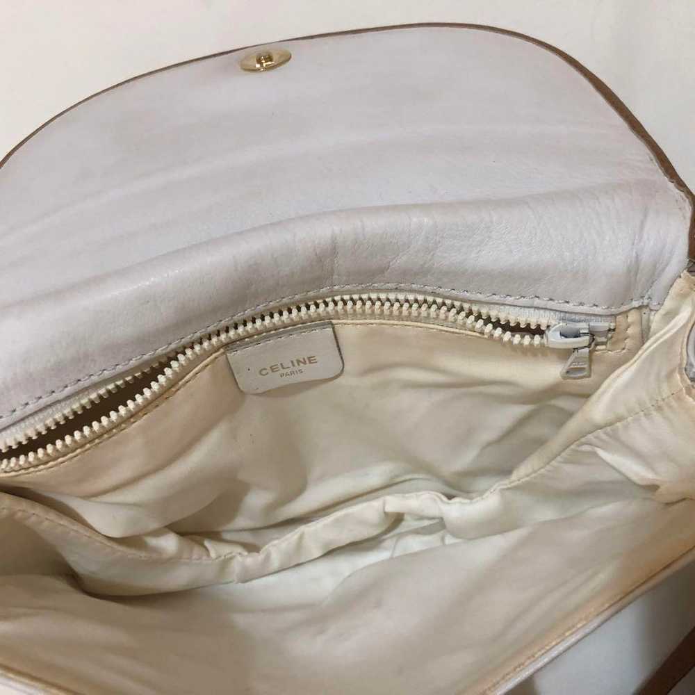 Celine Triomphe Vintage Shoulder Bag Off-White - image 4