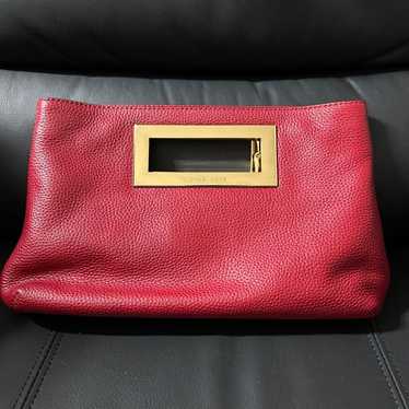 MICHAEL KORS Red Leather Clutch Bag - image 1