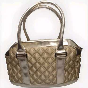 Marc Jacobs New Metallic Gold Quilted Metallic Bag